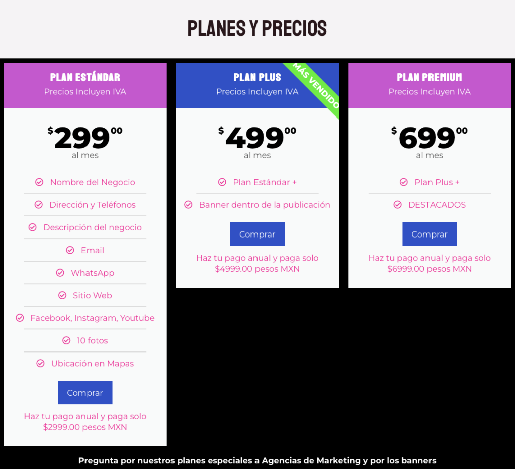 Precios y planes de Party Mania